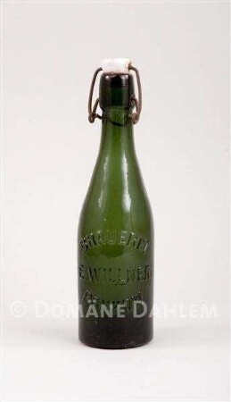 Bierflasche "Brauerei E. Willner Pankow", mit Bügelverschluss