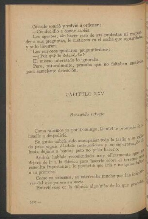 Capítulo XXV - Buscando refugio