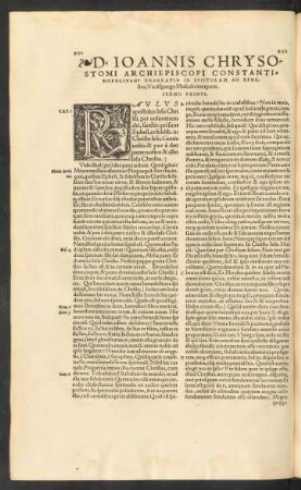 D. Ioannis Chrysostomi ... Enarratio In Epistolam Ad Ephesios ...