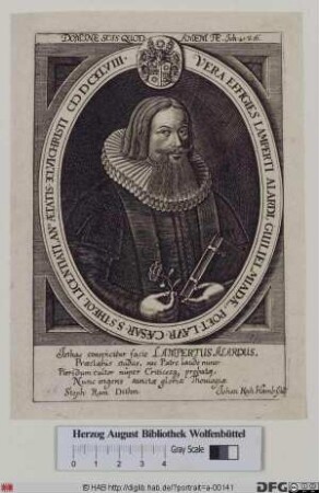 Bildnis Lambert Alard (lat. Lampertus Alardus)
