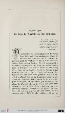 Dreizehntes Kapitel: Der Vesuv, die Vesuvstädte und ihre Verschüttung