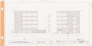 Engelhardt Hof, Berlin: Neubau Bauteil G (Wohnbau): Ansichten Straßenseite und Hofseite 1:50