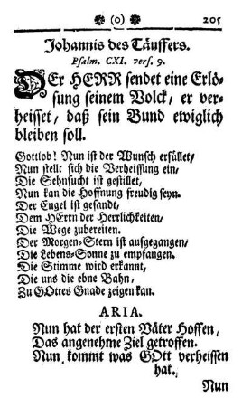 Johannis des Täuffers.