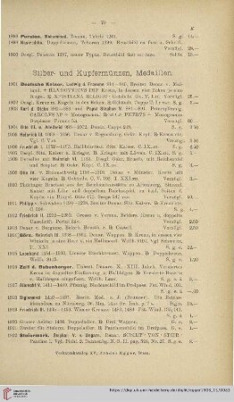 Silber- und Kupfermünzen, Medaillen (Nr. 1901 - 4982)