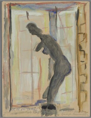 Lehmbruck-Ausstellung - Geneigter Frauenakt