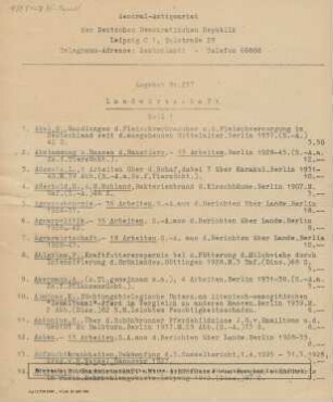 Nr. 237: Landwirtschaft