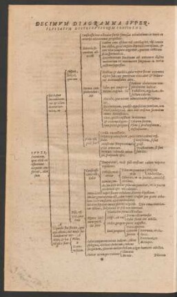 Decima Diagramma Superfluitatum Distributionem Continens.