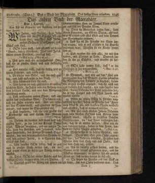 Das andere Buch der Maccabäer.