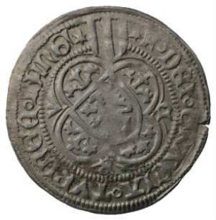 Münze, Judenkopfgroschen (Bärtichter Groschen), 1444 - 1456