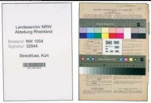 Entnazifizierung Kurt Streckfuss , geb. 16.02.1913 (Verw.Angestellter)