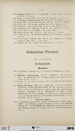 [Geistliche Fürsten, Ordensmeister, Abteien] (Nr. 1186-1746)