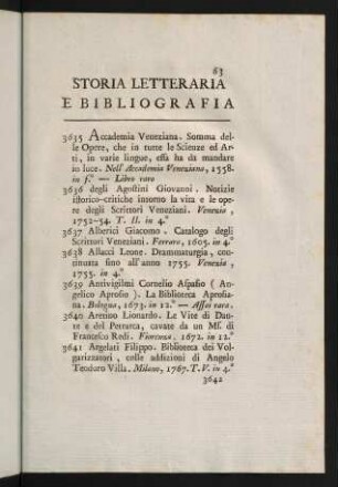 63-78, Storia Letteraria e Bibliografia