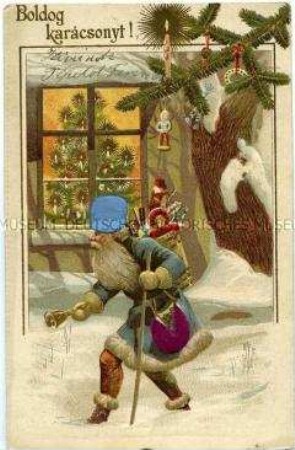 Weihnachtskarte aus Ungarn