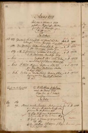 Aus der in Osnabrück 1770 gehaltenen Richardischen Auction sind für die Bibliothek gekauft worden. - Ex Bibliotheca Arkeliana vend. 10. Decemb. 1770. Hagae Com. ap. J. Gaillard.