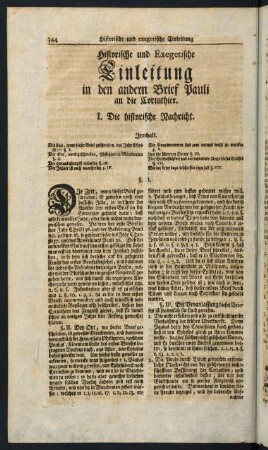 344-345, I. Die historische Nachricht