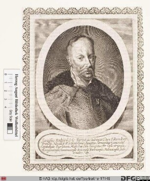 Bildnis Janusz Fürst Radziwiłł, Herzog von Bierze u. Dubinka