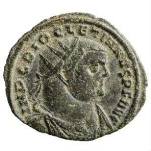 Münze, Follis, 296 - 297 n. Chr.