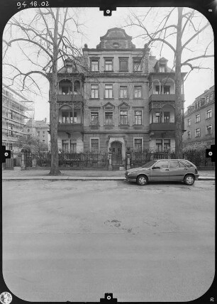 Dresden-Striesen, Glasewaldtstraße 47. Wohnhaus. Straßenfront