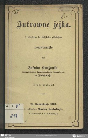 Jutrowne jejka : powjedancžko