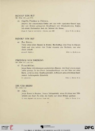 Gemälde, Aquarelle und Handzeichnungen moderner Meister (Nr. 45-83)