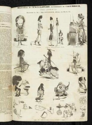 Illustrations de l'Encyclopédie pittoresque du Calembour, par Lorentz.
