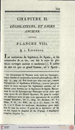 II. Législateurs et sages anciens