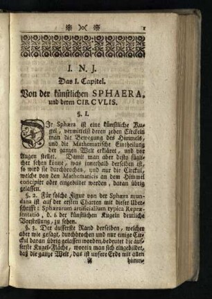 Das I. Capitel [- XXVII. Capitel]