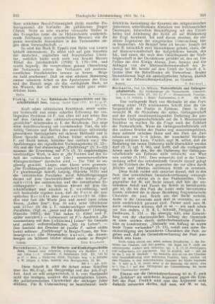 316-318 [Rezension] Michaelis, Wilhelm, Pastoralbriefe und Gefangenschaftsbriefe