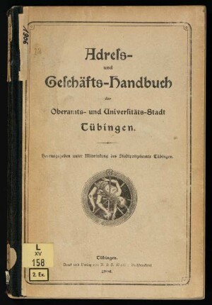Amtliches Adreßbuch von Stadt und Bezirk Tübingen