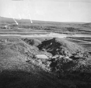 Hügellandschaft : Blick über eine grasbewachsene Hügellandschaft