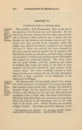 Chapter XV. Consolidation of British rule