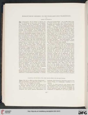 Romantische Malerei in Deutschland und Frankreich
