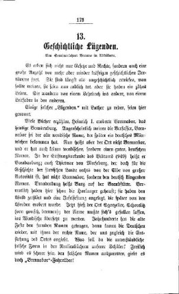 Geschichtliche Lügenden