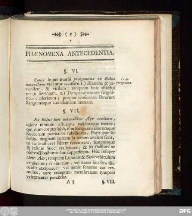 Phaenomena Antecedentia.