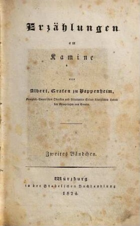 Erzählungen am Kamine, 2