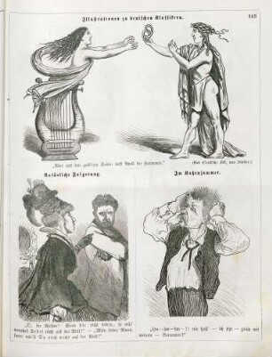 "Illustrationen zu deutschen Klassikern" "Natürliche Folgerung" "Im Katzenjammer"