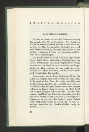 Zweites Kapitel In der grünen Steiermark