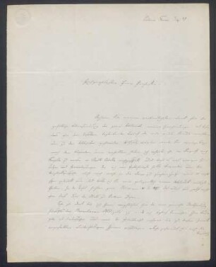 Hermann Karsten, Brief