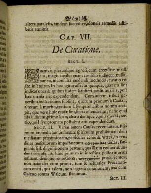 Cap. VII. De Curatione.
