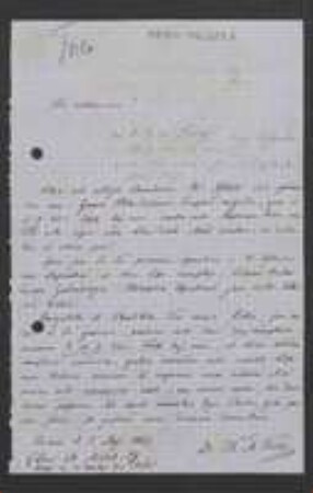 Brief von Theodor Magnus Fries an Unbekannt