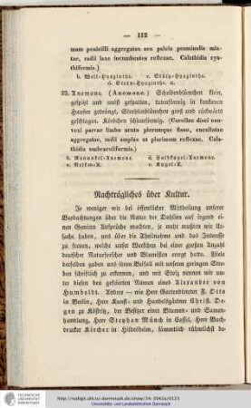 Nachträgliches über Cultur
