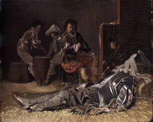 Wachstube mit Soldaten