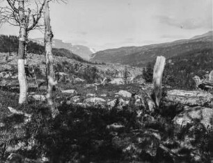 Skandinavische Berglandschaft : Blick in eine hochgelegene skandinavische Landschaft