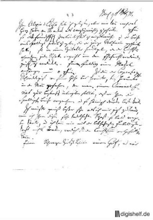 3: Brief von Karl Abraham Freiherr von Zedlitz an Johann Wilhelm Ludwig Gleim