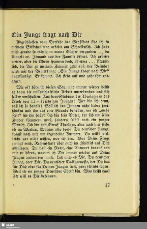 Ein Junge fragt nach Dir