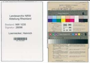 Entnazifizierung Heinrich Loennecker , geb. 30.05.1905 (Koksmeister)