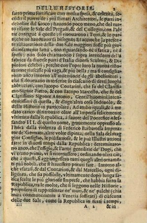 Dichiaratione di tutte le istorie che si contengono nei quadri posti nelle sale dello Scrutinio ... della Republica di Vinegia