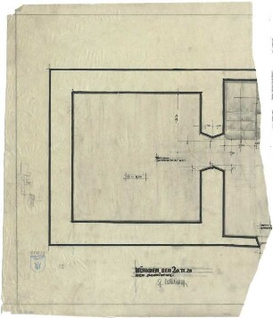 Bestelmeyer, German; Neuburg an der Donau (Bayern); Ev. Kirche - Zwischenbau, Decke (Aufsicht)