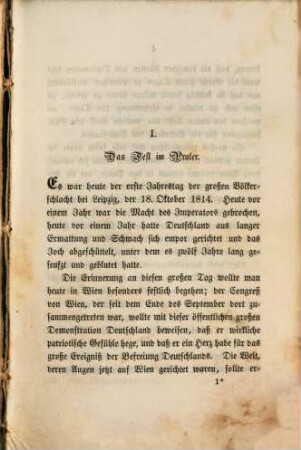 Napoleon in Deutschland, 4,1. Napoleon und der Wiener Congreß ; 1