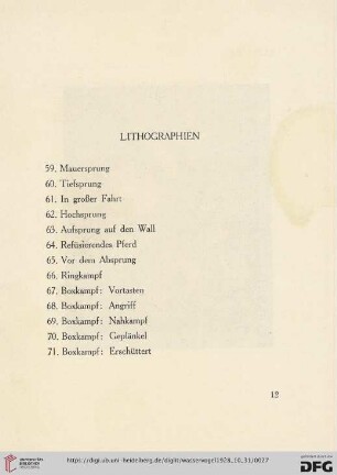 Lithographien